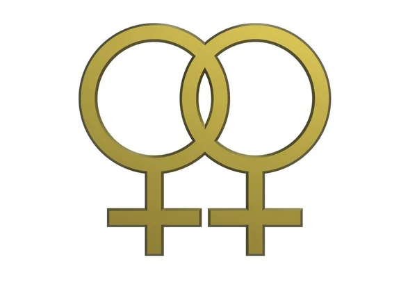 Vrouwelijke seks-symbool — Stockfoto