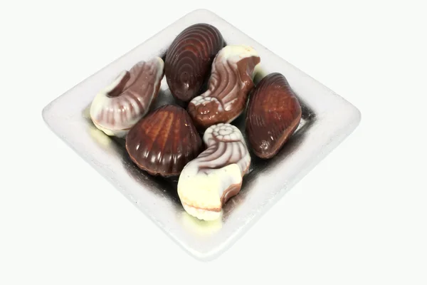 Sweet chocolate shellfish — Stock Photo, Image