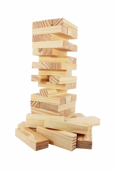 Dřevěných briket — Stock fotografie