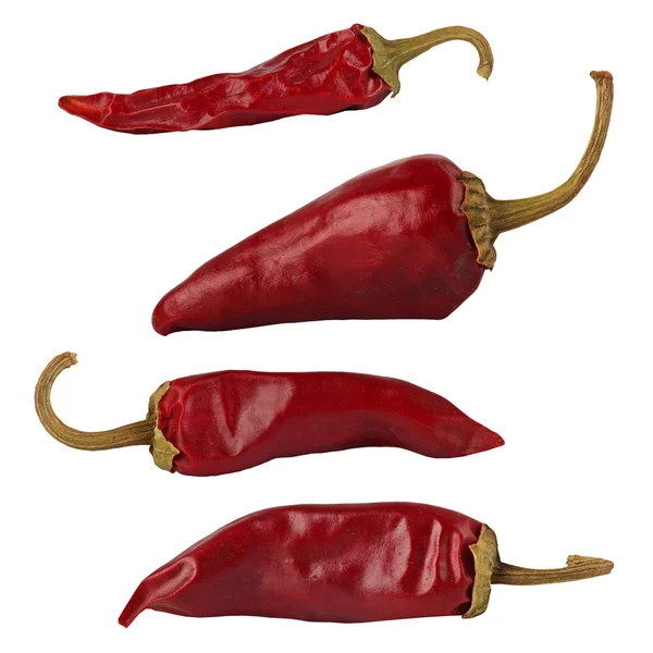 Collectie van cayenne peppers — Stockfoto