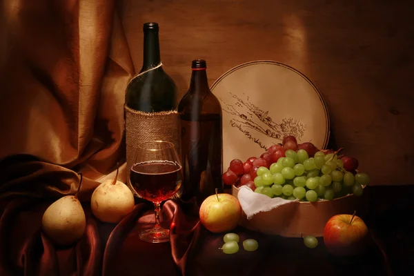 Víno a ovoce — Stock fotografie