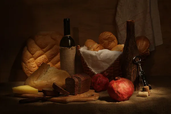 Şarap ve brad — Stok fotoğraf