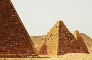 Pyramids in Sudan clipart