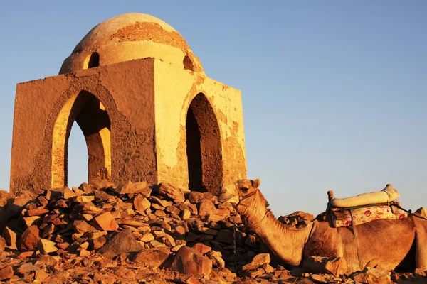 Гробниці в Aswan — стокове фото