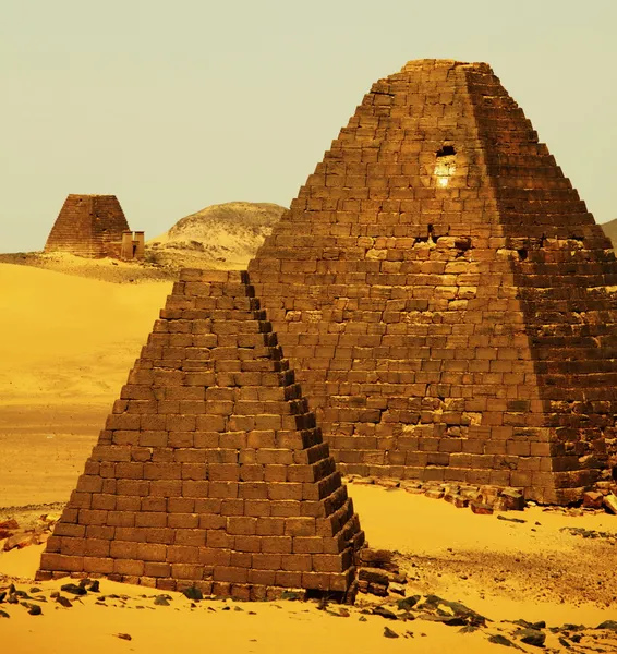 Piramidi in Sudan — Foto Stock