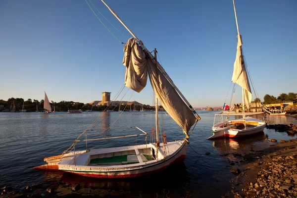 Barcos en el Nilo — Foto de Stock