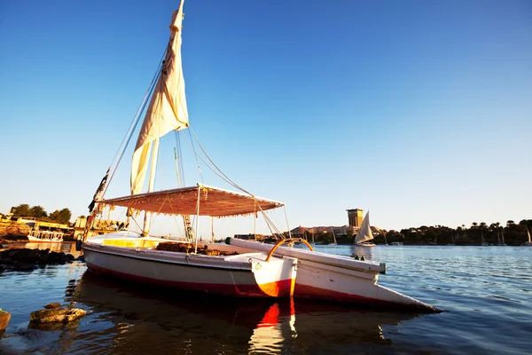 ナイル川をボートします。 — ストック写真