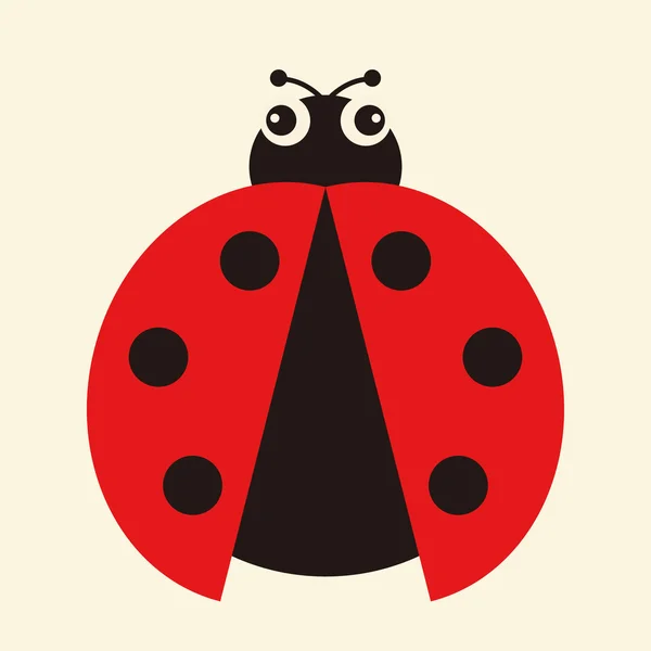 Vector illustration of a ladybug — Stock Vector