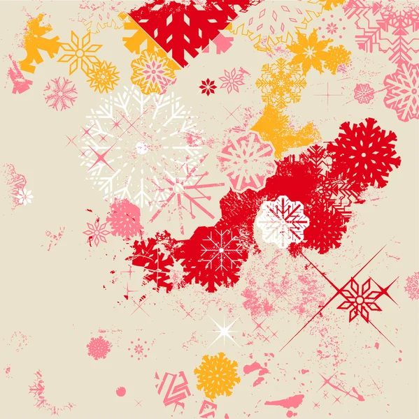 Colored snowflakes on background — Stock Photo, Image