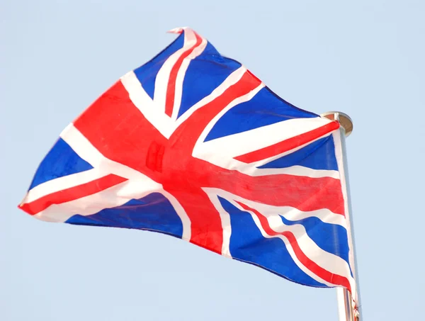 Stock image Great Britain flag against blue sky