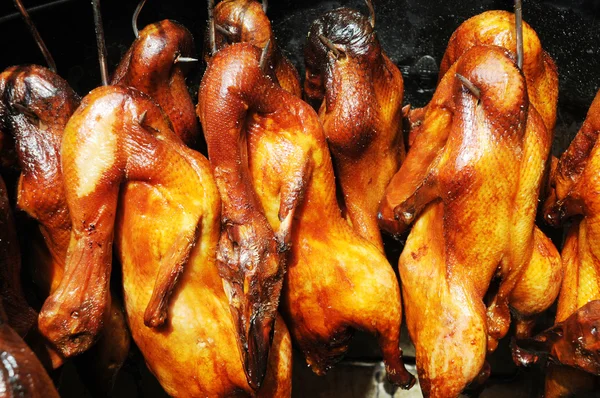 stock image Chicken roasted on grill.