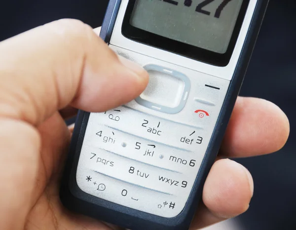 stock image Hand holding pda cell phone