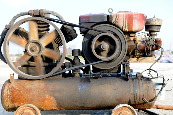 Eski dizel motor — Stok fotoğraf