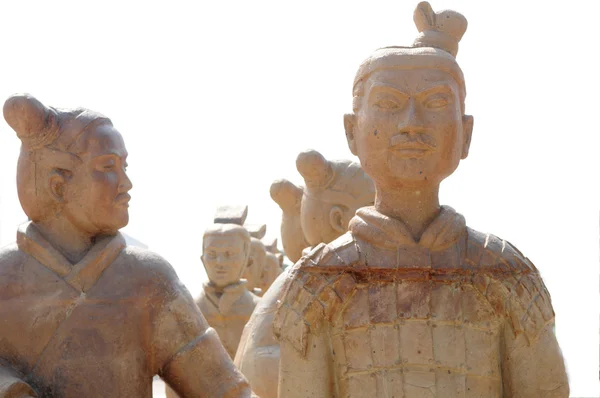 Знаменитые терракотовые воины китайского города Сянь — стоковое фото