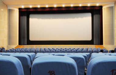 Cinema seats and screen clipart