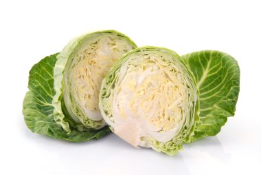 Two halves of cabbage clipart