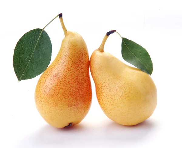 Pears and leaves — Stock Photo, Image