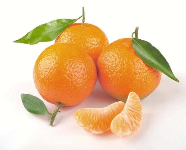 Clementinas com segmentos — Fotografia de Stock