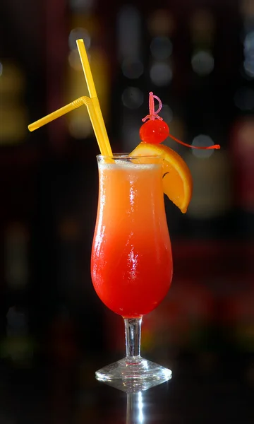 It is red - an orange cocktail — Stock Photo, Image