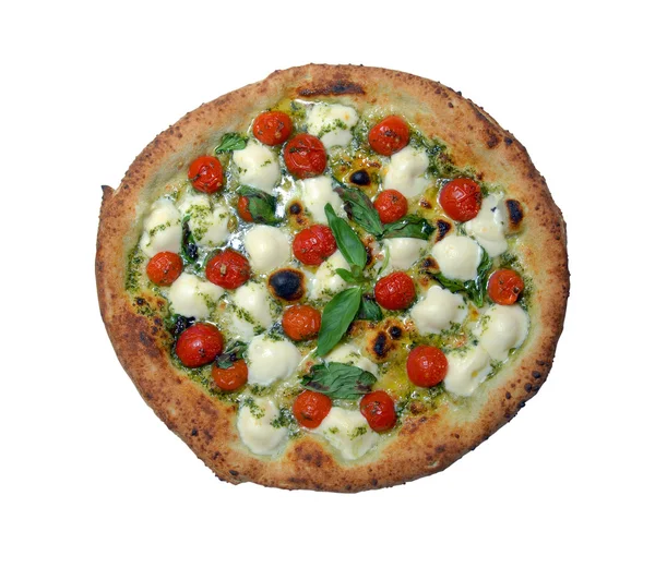 Pizza paradicsommal és sajttal — Stock Fotó