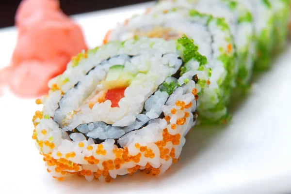 Sushi with a salmon of avocado — Stock Photo, Image