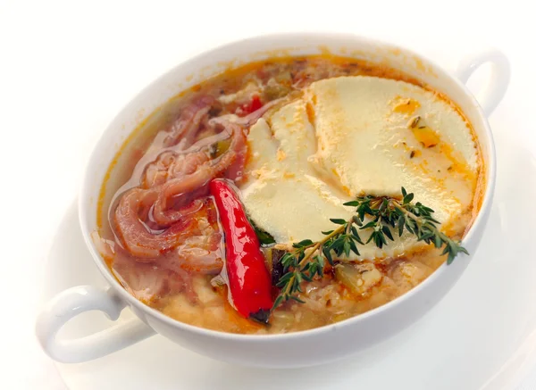 Zucchin からの野菜スープ — ストック写真