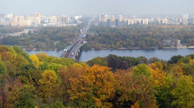 kiev ve nehir dnepr Panoraması