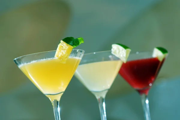 Three cocktails — Stock Photo, Image