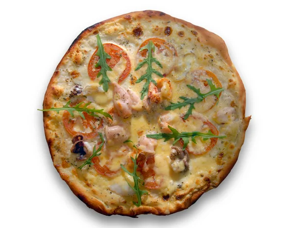 Піца з морепродуктами — стокове фото