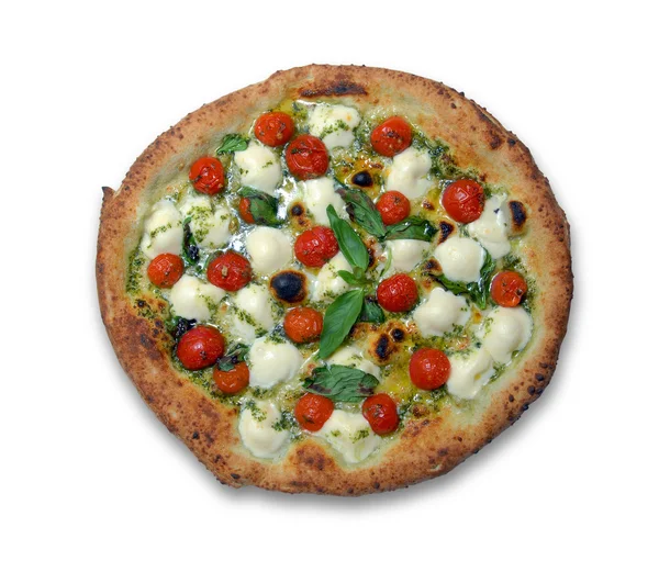 Domates ve peynirli pizzayı — Stok fotoğraf