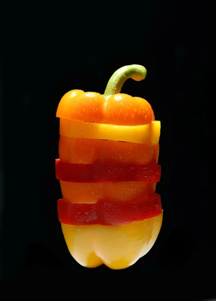 Poivre un paprika à partir de tranches — Photo