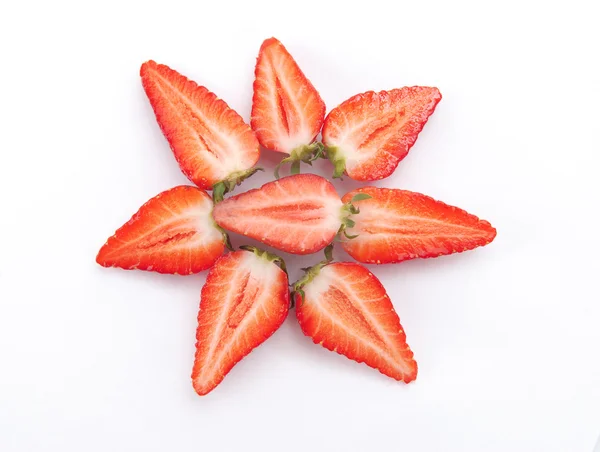 딸기 반쪽 — 스톡 사진