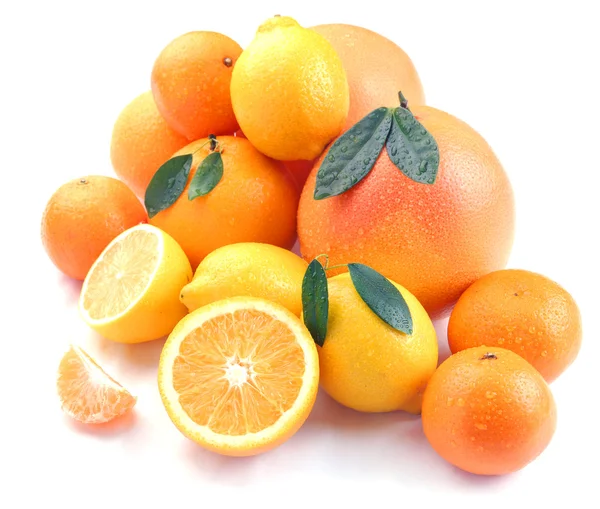 Citron gyümölcs vízcseppek — Stock Fotó