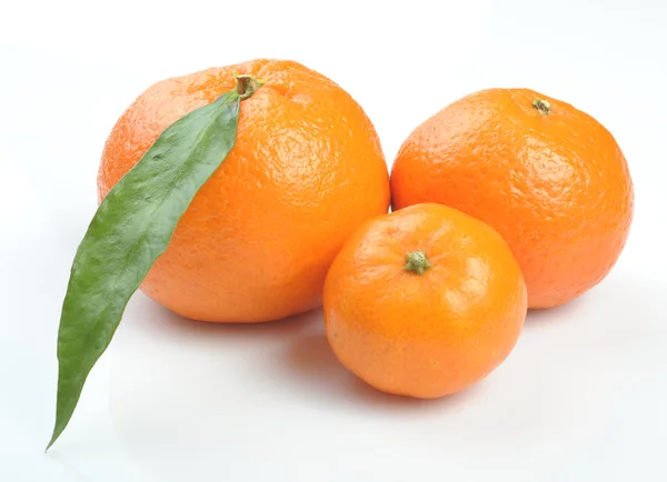 Tres mandarinas — Foto de Stock