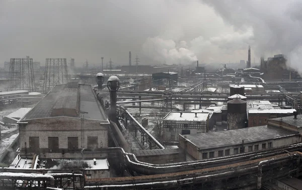 Industriellt landskap av metallurgiska — Stockfoto