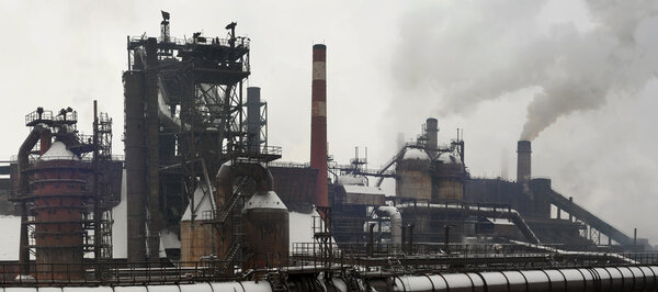 Industrial landscape of metallurgical