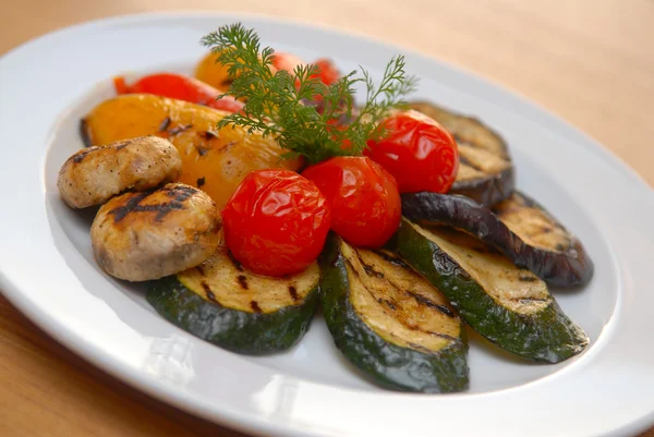 stock image Fried vegetables on a grill