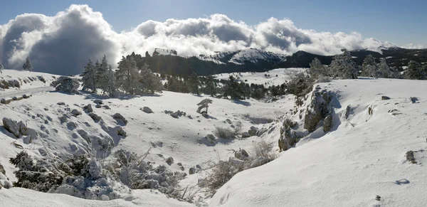 Plošina panorama ah-petri v zimě — Stock fotografie