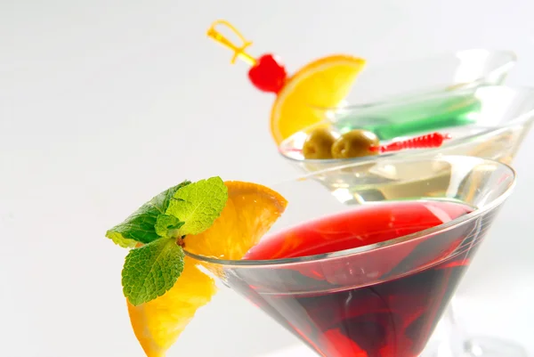 Drie cocktails — Stockfoto