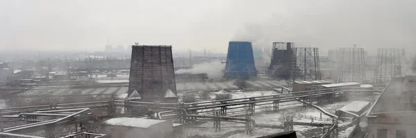 Industrielle Landschaft der Metallurgie — Stockfoto