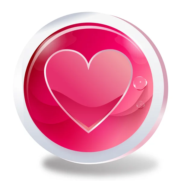 Coração de botão, Amor, Rosa encantador Ilustrações De Bancos De Imagens Sem Royalties