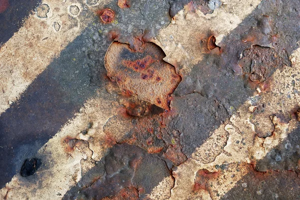 Rust destroys the lines — Stock Photo, Image