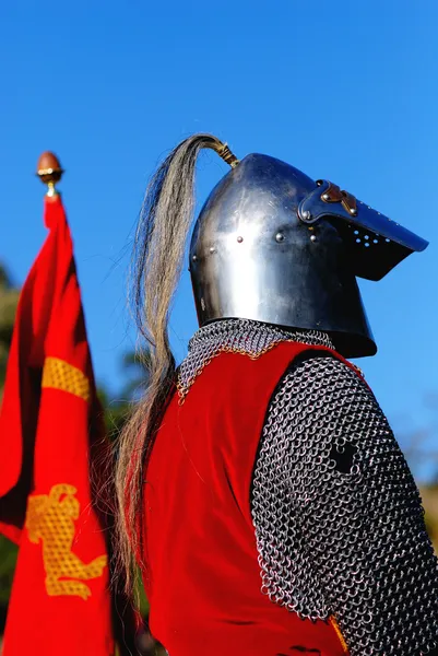 Knight awaiting to fight — Stock Photo, Image