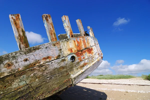 Rusty rear on the beach — Stock Photo, Image