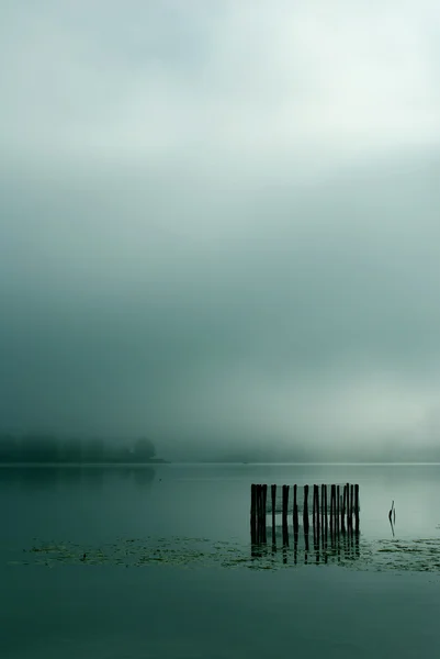 Köd-tó — Stock Fotó