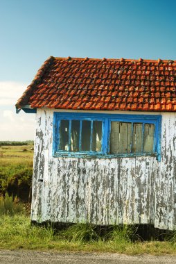 Old fisherman hut clipart