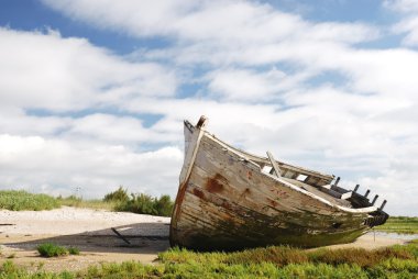 Wreck on the beach clipart