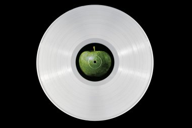 White vinyl record clipart