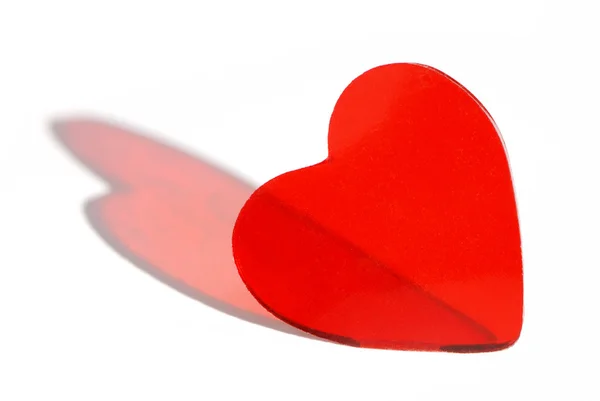 stock image Red heart and drop shadow