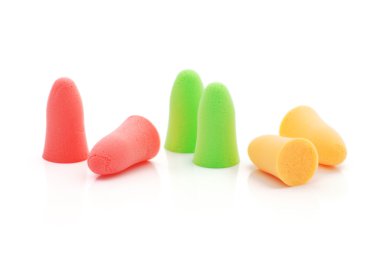 Multicolored earplugs clipart